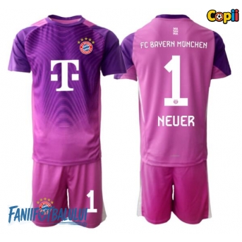 Bayern Munich Manuel Neuer #1 Portarii Echipament de Fotbal Replică 2025-26 Copii Treilea (+ Șorturi)